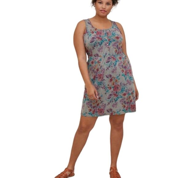 Torrid knit FLORAL TANK dress CASUAL - Picture 1 of 7